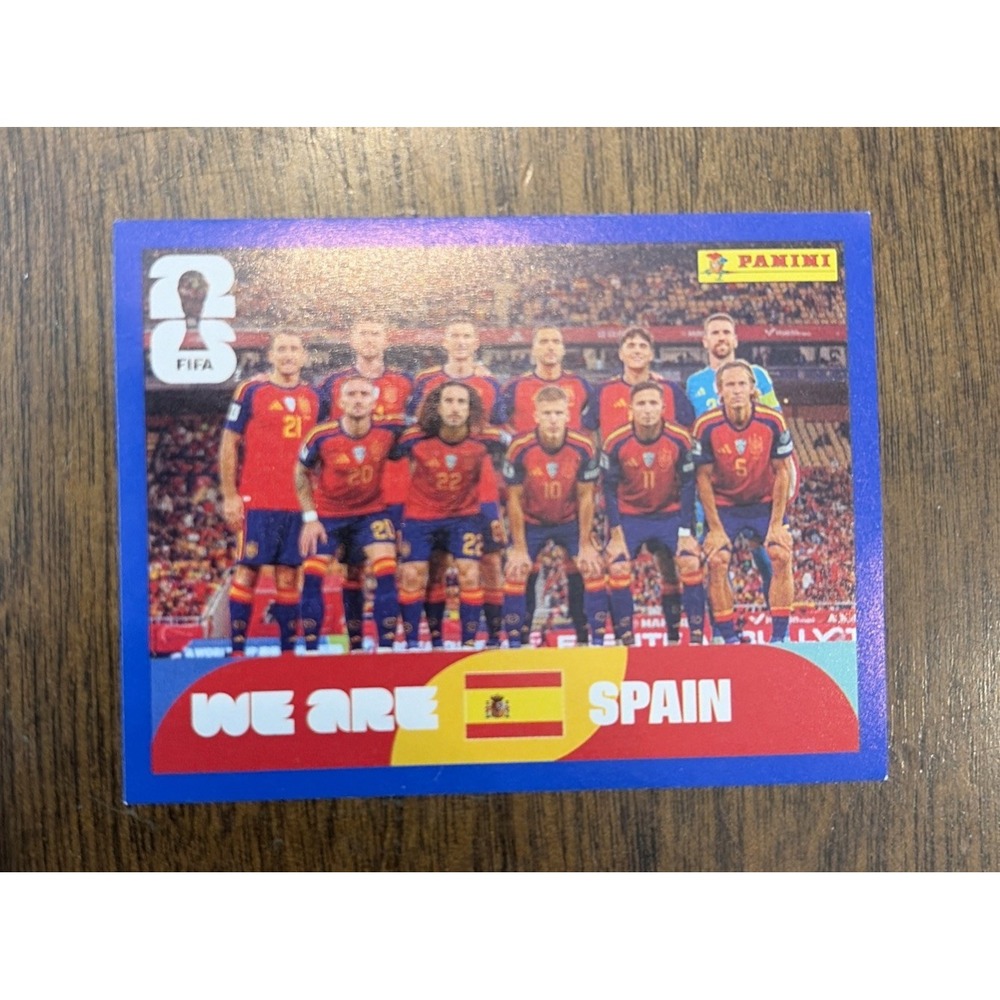 2026 Panini FIFA World Cup Sticker ESP 13 We Are Spain Blue Parallel Rare